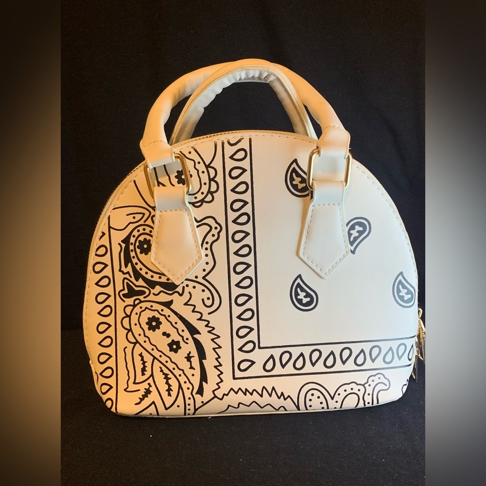 White Bandanna Purse
